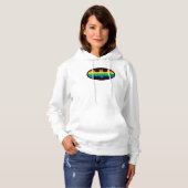 Pull À Capuche Logo de Batman Rainbow (Devant entier)