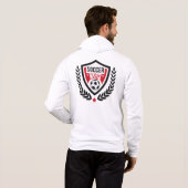 Pull À Capuche Logo de football nom personnalisé (Dos entier)