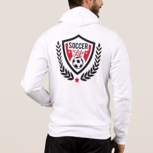 Pull À Capuche Logo de football nom personnalisé