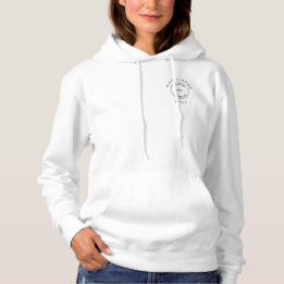 Pull À Capuche Logo de l'hôtel Nom de l'employé avant et arrière