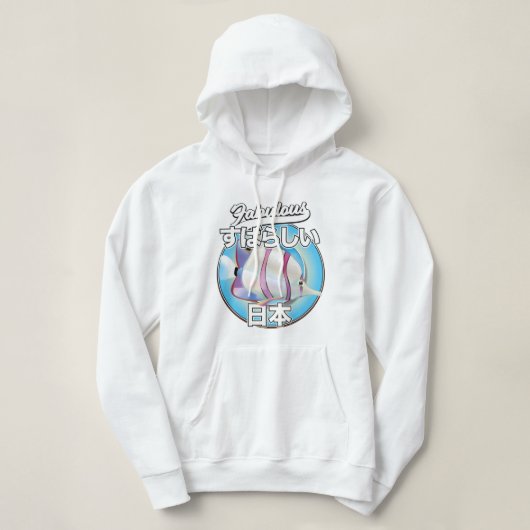 Pull À Capuche Logo de poisson ange fabuleux Japon (Design devant)