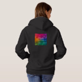 Pull À Capuche Logo d'entreprise Sweatshirt double côté femme (Dos entier)