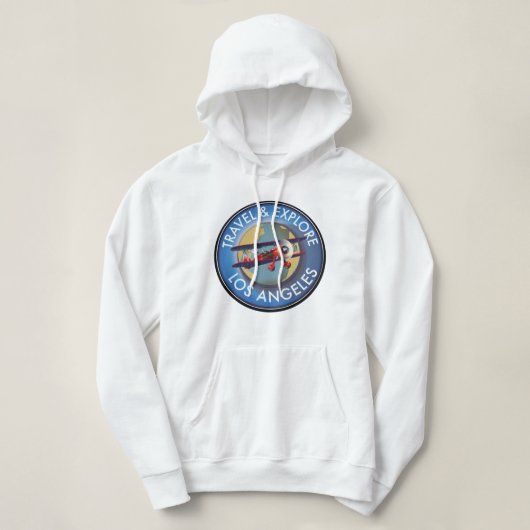 Pull À Capuche Logo Explorez Los Angeles (Design devant)