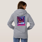 Pull À Capuche Logo Fierce pour canal d'information sur Tik-Tok (Dos entier)
