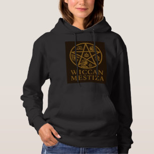 Pull À Capuche Logo pentagramme aztèque inspiré de Wiccan Mestiza