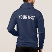Pull À Capuche Logo personnalisé Image Téléchargée Ajouter Texte (Dos)