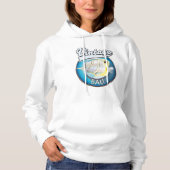 Pull À Capuche Logo rétro vintage Bali (Devant)