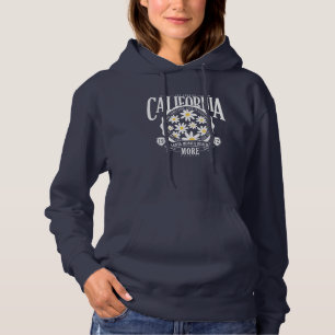 Pull À Capuche Los Angeles California Floral Graphic