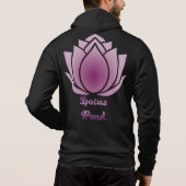 Pull À Capuche Lotus Rouge-violet (Dos)