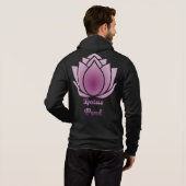 Pull À Capuche Lotus Rouge-violet (Dos entier)