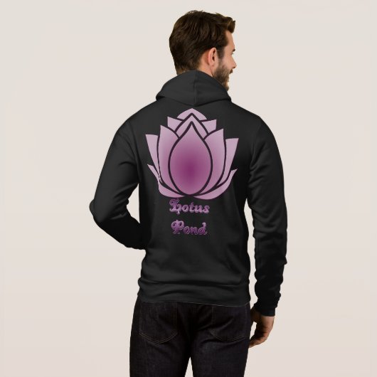 Pull À Capuche Lotus Rouge-violet (Dos entier)