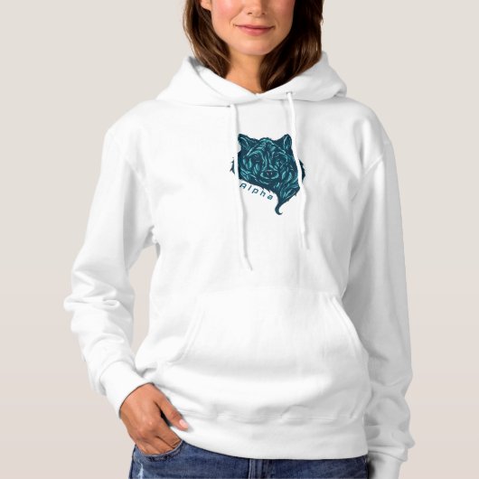 Pull À Capuche Loup Alpha (Devant)