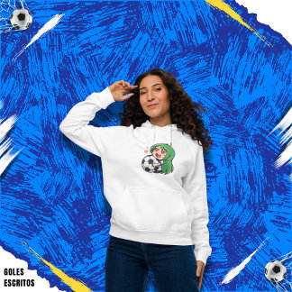 Pull À Capuche Love for soccer kawaii anime design