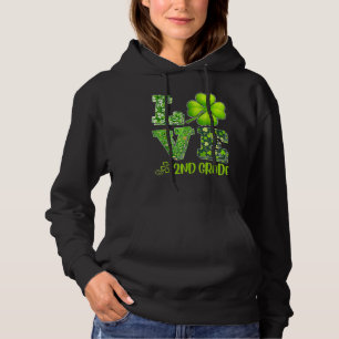 Pull À Capuche Love Second Grade Happy St Patrick S Day Irlandais
