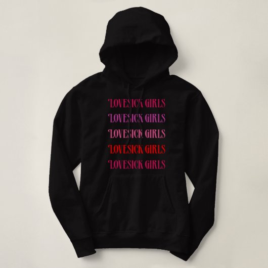 Pull À Capuche Lovesick Girls Blackpink (Design devant)