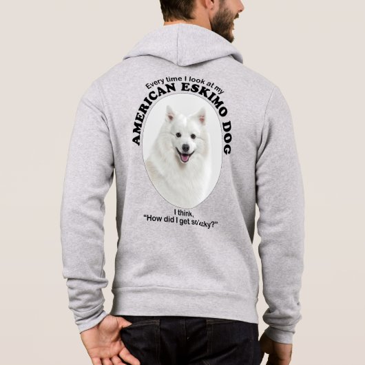 Pull À Capuche Lucky American Eskimo Chien (Dos)