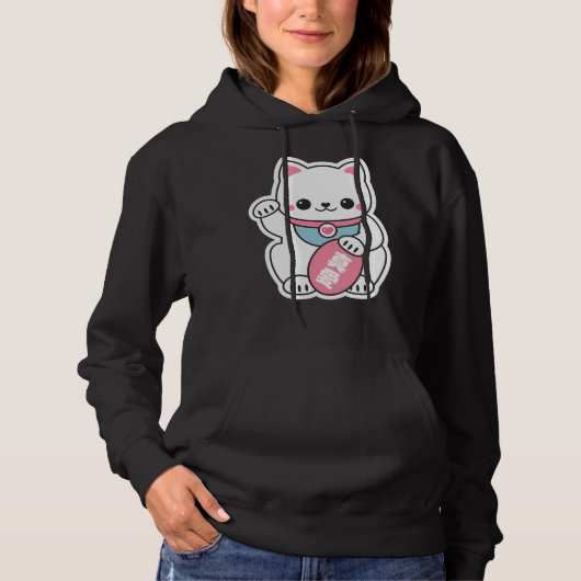 Pull À Capuche Lucky Maneki Neko (Devant)