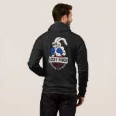Pull À Capuche Lucky Punch Boxe - bannière bleue (Dos entier)