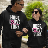 Pull À Capuche Lutte contre le cancer du sein guerrier rose du ru