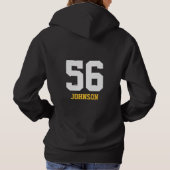 Pull À Capuche LYFL 01 | Logo de lassen blanc personnalisé pour f (Dos)