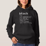 Pull À Capuche MACK Définition Personnalized Nom Funny Birthday G<br><div class="desc">MACK Définition Personalized Nom Funny Birthday Venin Idea</div>