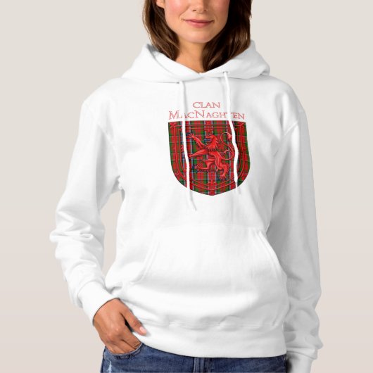 Pull À Capuche MacNaghten Tartan Scottish Plaid Lion Rampant (Devant)