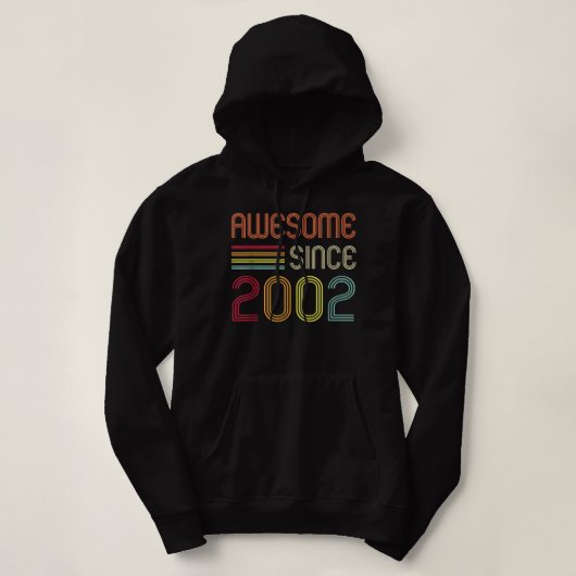 Pull À Capuche Magnifique depuis 2002 20e anniversaire Retro (Design devant)