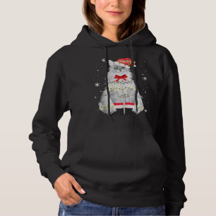 Pull À Capuche Maine Coon Chat Noël Arbre Noël Noël Maman Papa Ca