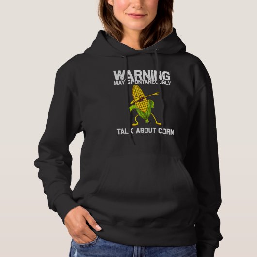 Pull À Capuche Maïs Pour Hommes Femmes Maïs Sur Le Costume De Cob (Devant)