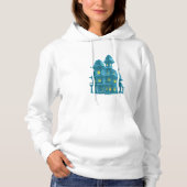 Pull À Capuche Maison Hantée Halloween Fantôme effrayant Manoir (Devant)