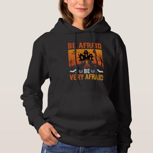 Pull À Capuche Maison Hantée Halloween Soyez Craintifs Création (Devant)