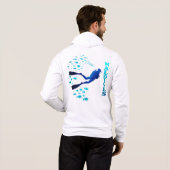 Pull À Capuche Maldives bleues (Dos entier)