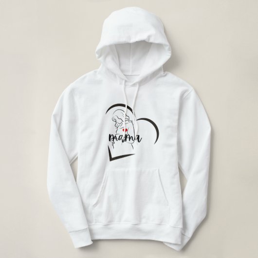 PULL À CAPUCHE MAMA (Design devant)