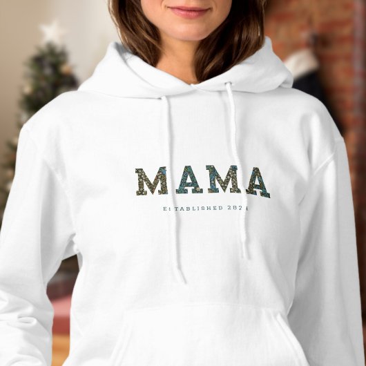 Pull À Capuche Mama année customisée - légère tendance