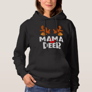 Pull À Capuche Mama Deer Matching Family Tribu Christmas Reindeer
