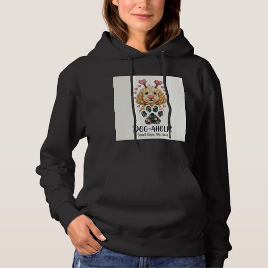 Pull À Capuche Maman chien sweat-shirt adorable (Devant)
