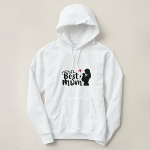 Pull À Capuche Maman Love Typographie Art Moderne Et Beau