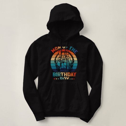 Pull À Capuche Maman Of Anniversaire Garçon Jeu Vidéo Chemise Gam (Design devant)