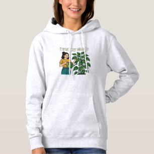 Pull À Capuche Maman Plante Mignonne Humour Illustration Arrosoir