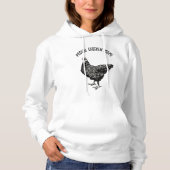 Pull À Capuche Maman poule ! (Devant)
