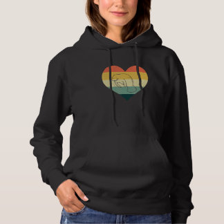 Pull À Capuche Manatees Retro Heart Vintage Zookeeper Sea Animal
