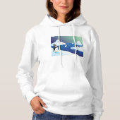 Pull À Capuche Manchots Et Glace (Devant)