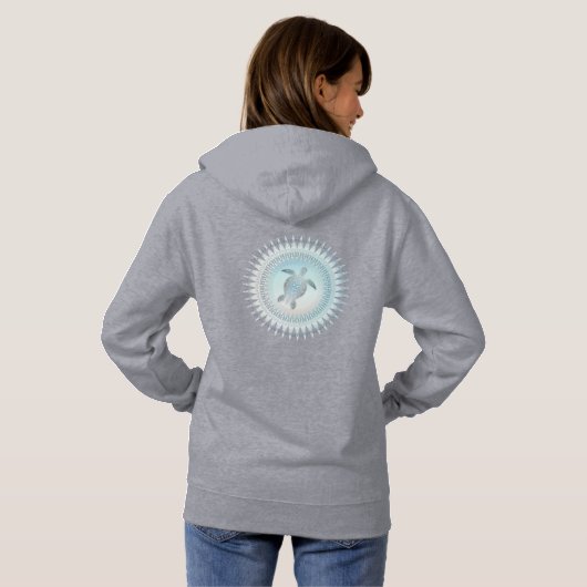 Pull À Capuche Mandala | Style de plage (Dos entier)