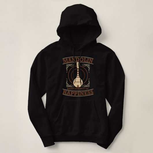 Pull À Capuche Mandolin Lover Mandoline (Design devant)
