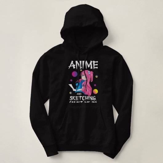 Pull À Capuche Manga Otaku japonais drôle Juste une fille Anime S (Design devant)