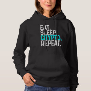 Pull À Capuche Mangez le cristal de sommeil Répéter le bloc de cr