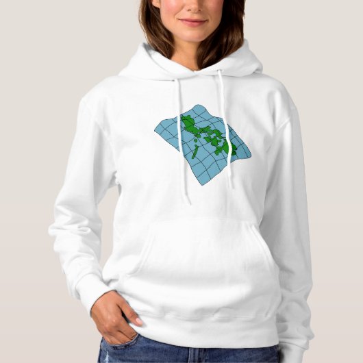 Pull À Capuche Map Of Philippines Womens Hoodie (Devant)