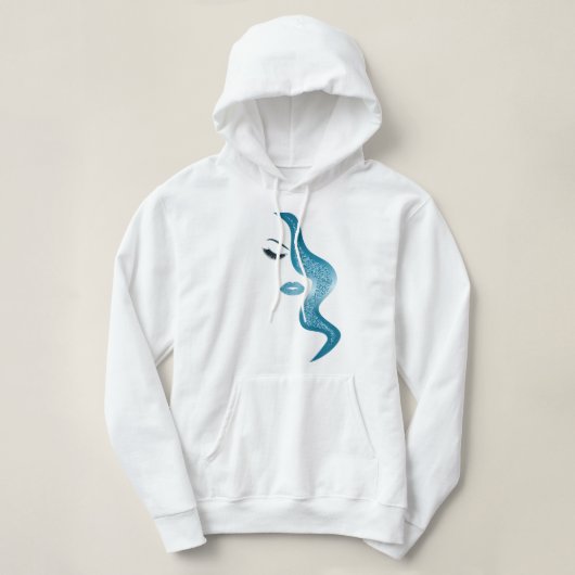 Pull À Capuche Maquillage avec effet parties scintillant (Design devant)
