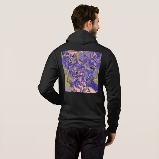 Pull À Capuche Marbre Radioactif (Dos entier)
