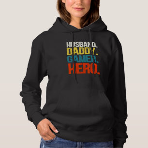Pull À Capuche Mari Mari Papa Papa Joueur Jeux vidéo